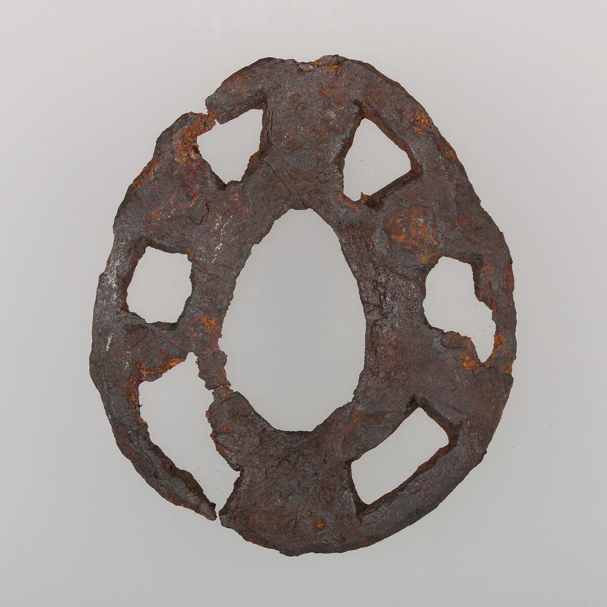 Sword Guard (Tsuba), Iron, Japanese 