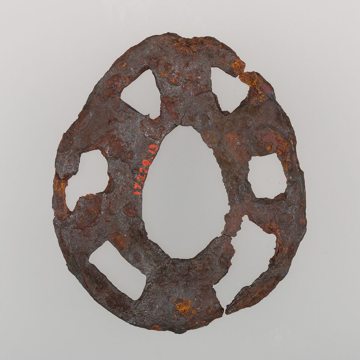 Sword Guard (Tsuba), Iron, Japanese