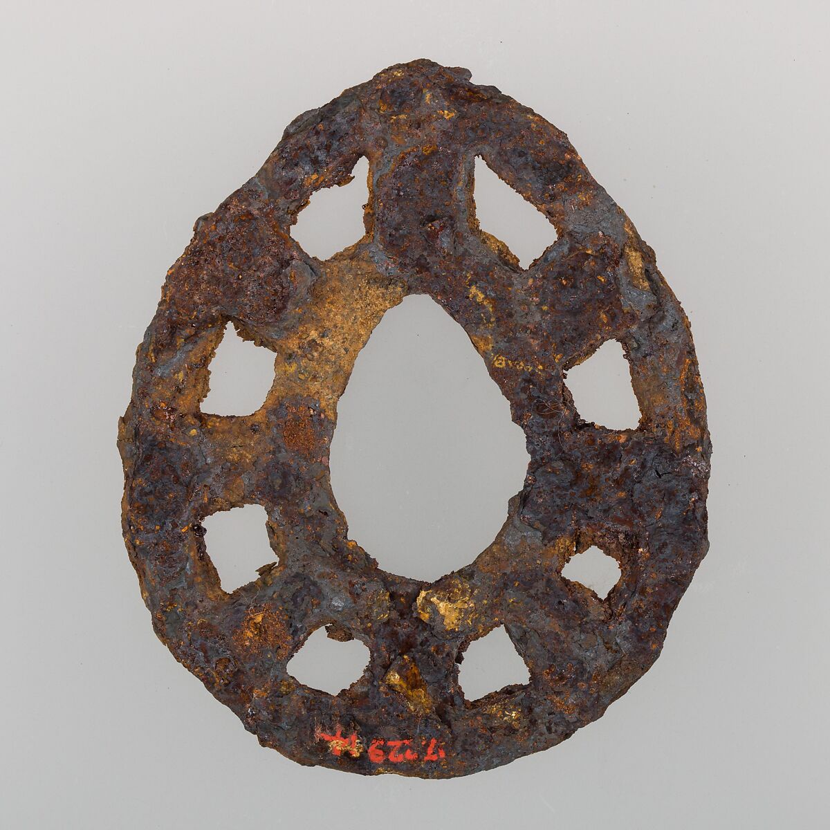 Sword Guard (Tsuba), Iron, Japanese