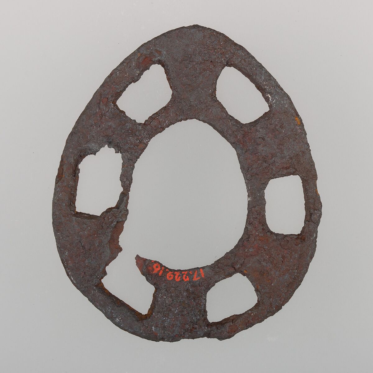 Sword Guard (Tsuba), Iron, Japanese