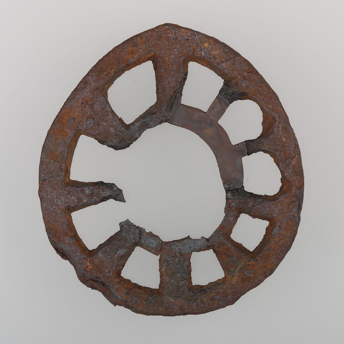 Sword Guard (Tsuba), Iron, Japanese 