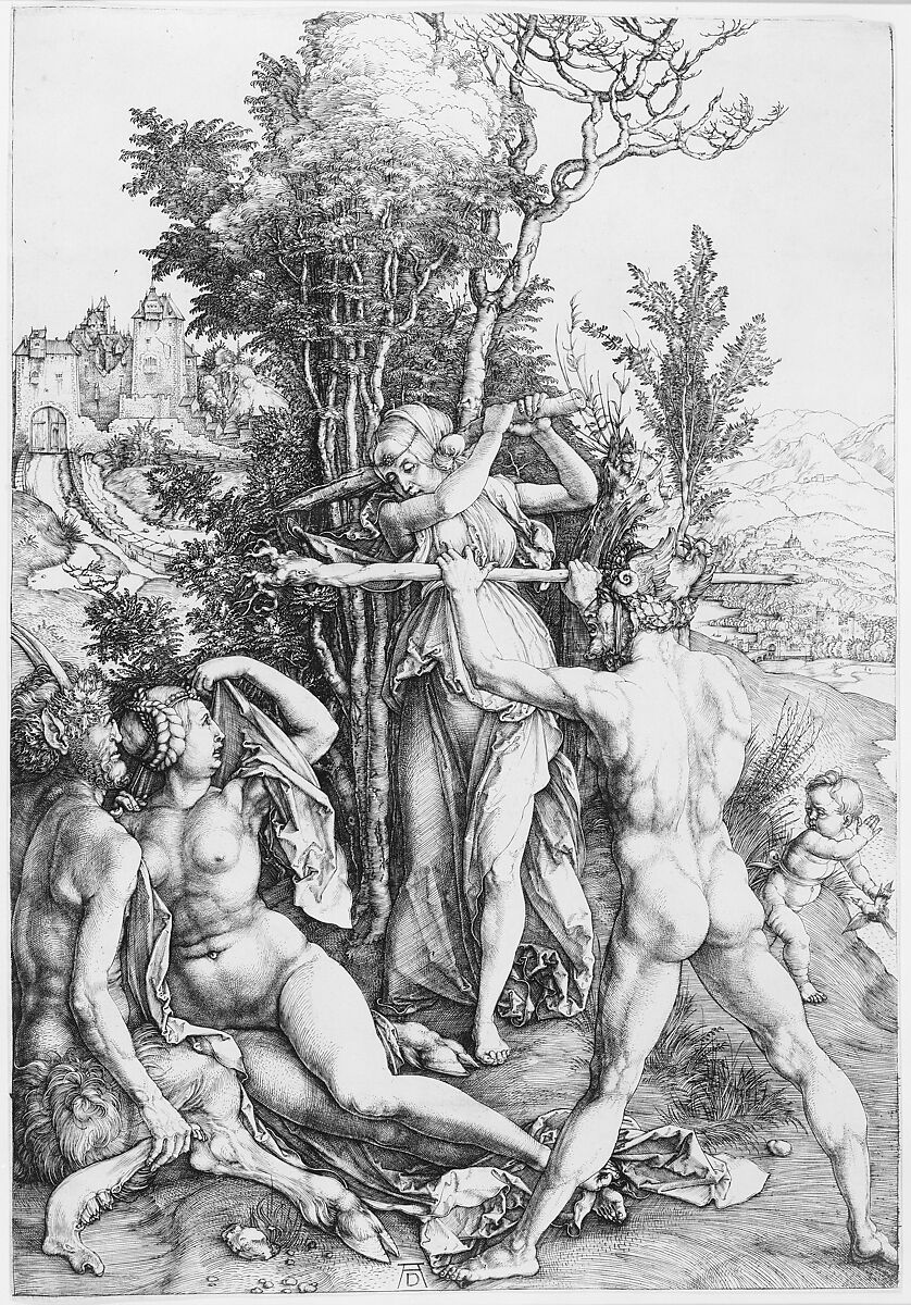 Hercules at the Crossroad, Albrecht Dürer (German, Nuremberg 1471–1528 Nuremberg), Engraving, second state of two