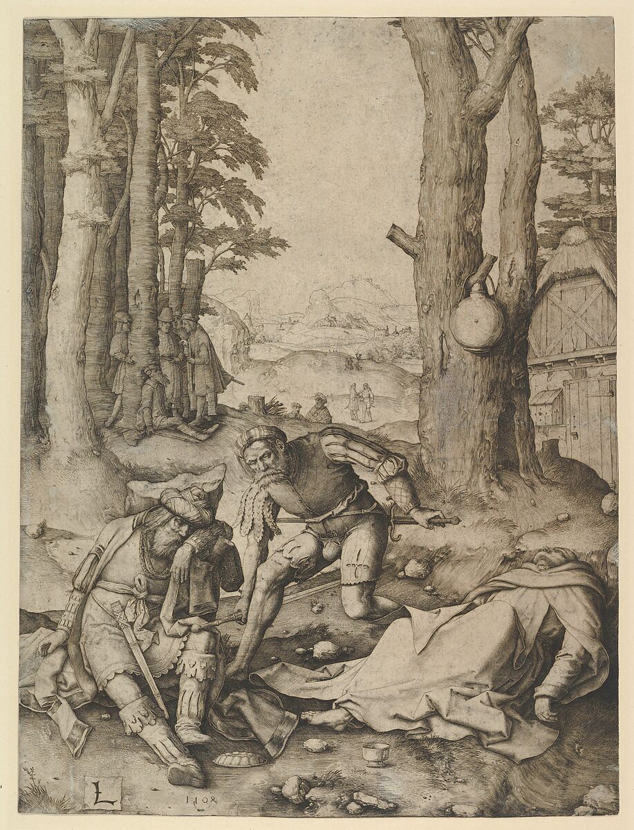 Mohammed and the Monk Sergius, Lucas van Leyden (Netherlandish, Leiden ca. 1494–1533 Leiden), Engraving 