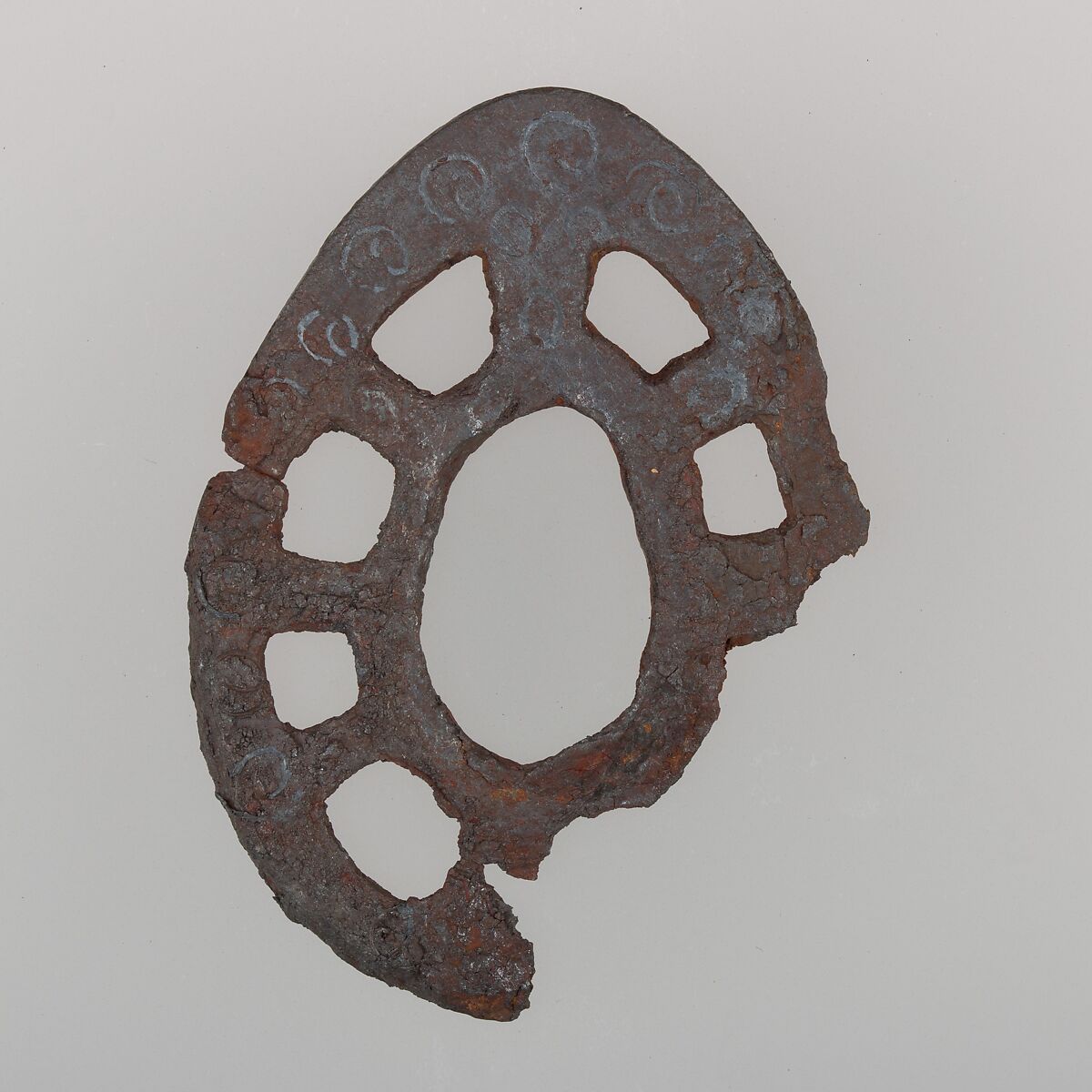 Sword Guard (Tsuba), Iron, Japanese 