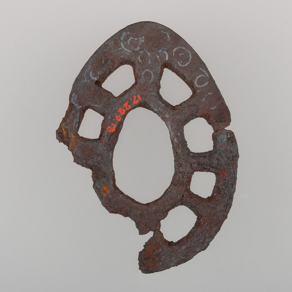 Sword Guard (Tsuba), Iron, Japanese