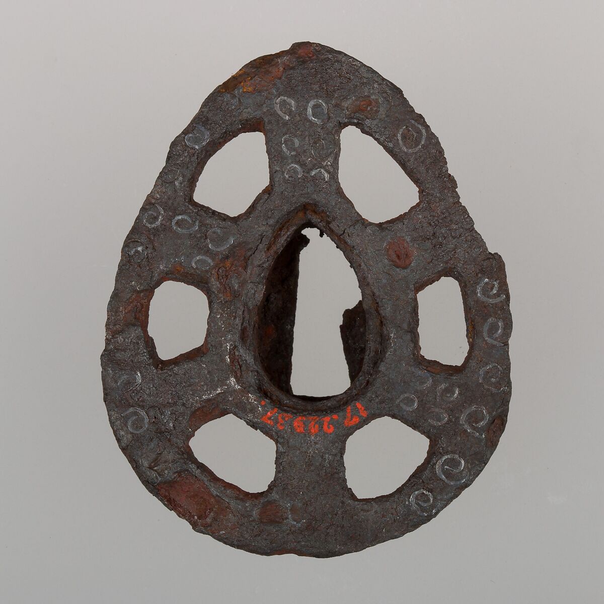 Sword Guard (Tsuba), Iron, Japanese