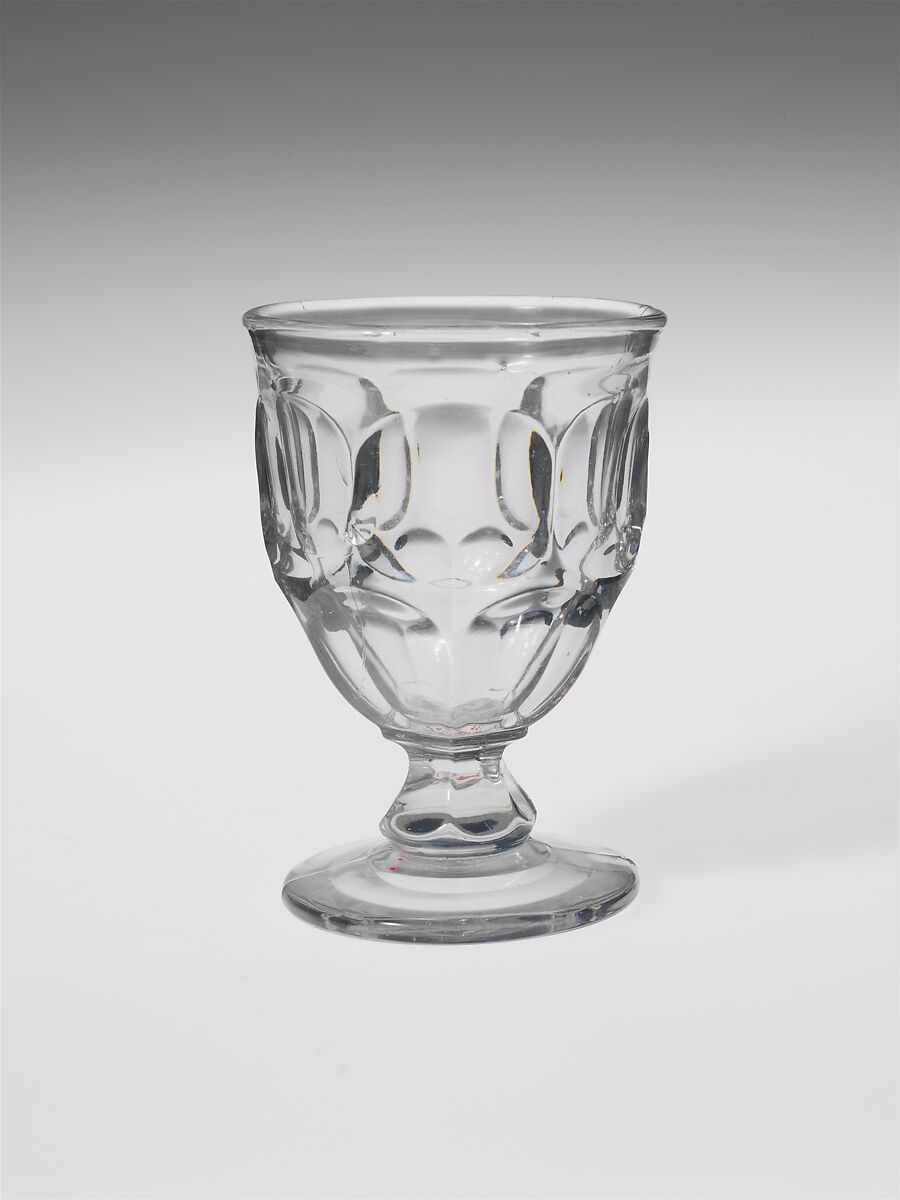 Egg Cup, Pressed glass, American 