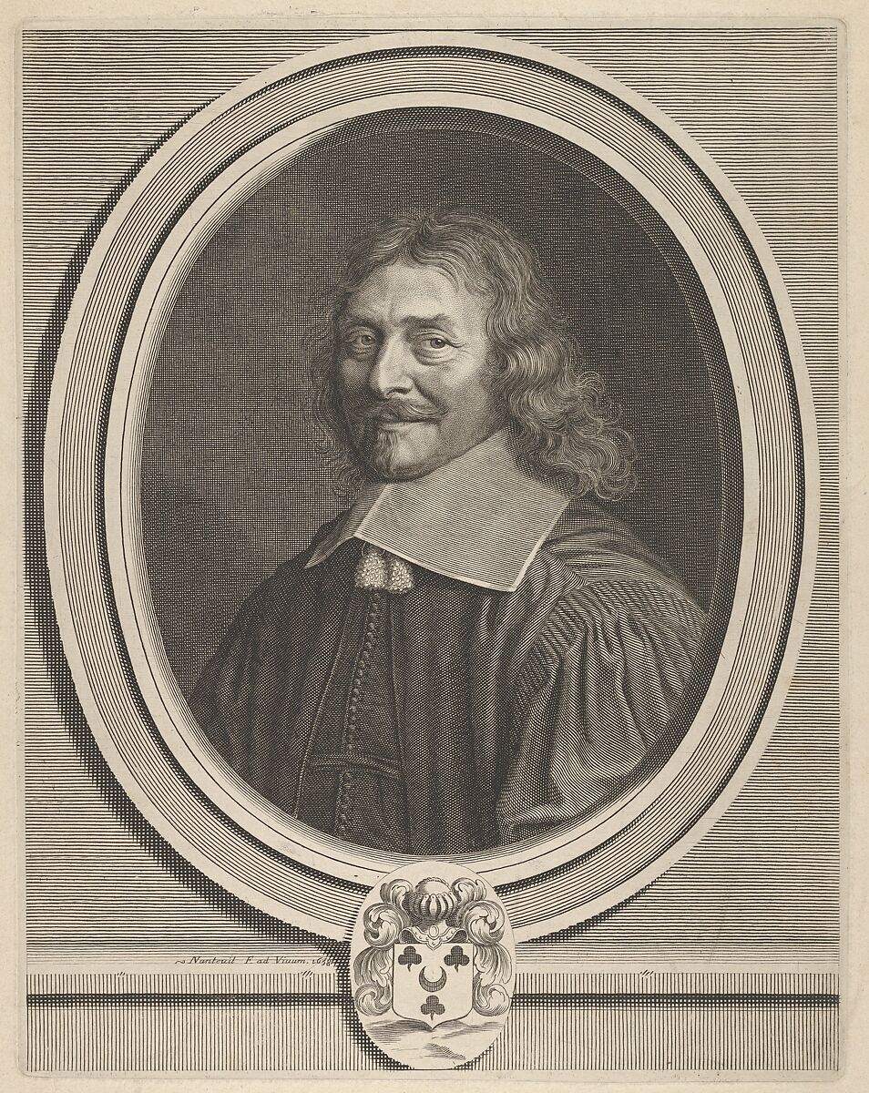 Simon Dreux d'Aubray, Robert Nanteuil (French, Reims 1623–1678 Paris), Engraving; second state of two (Petitjean & Wickert) 