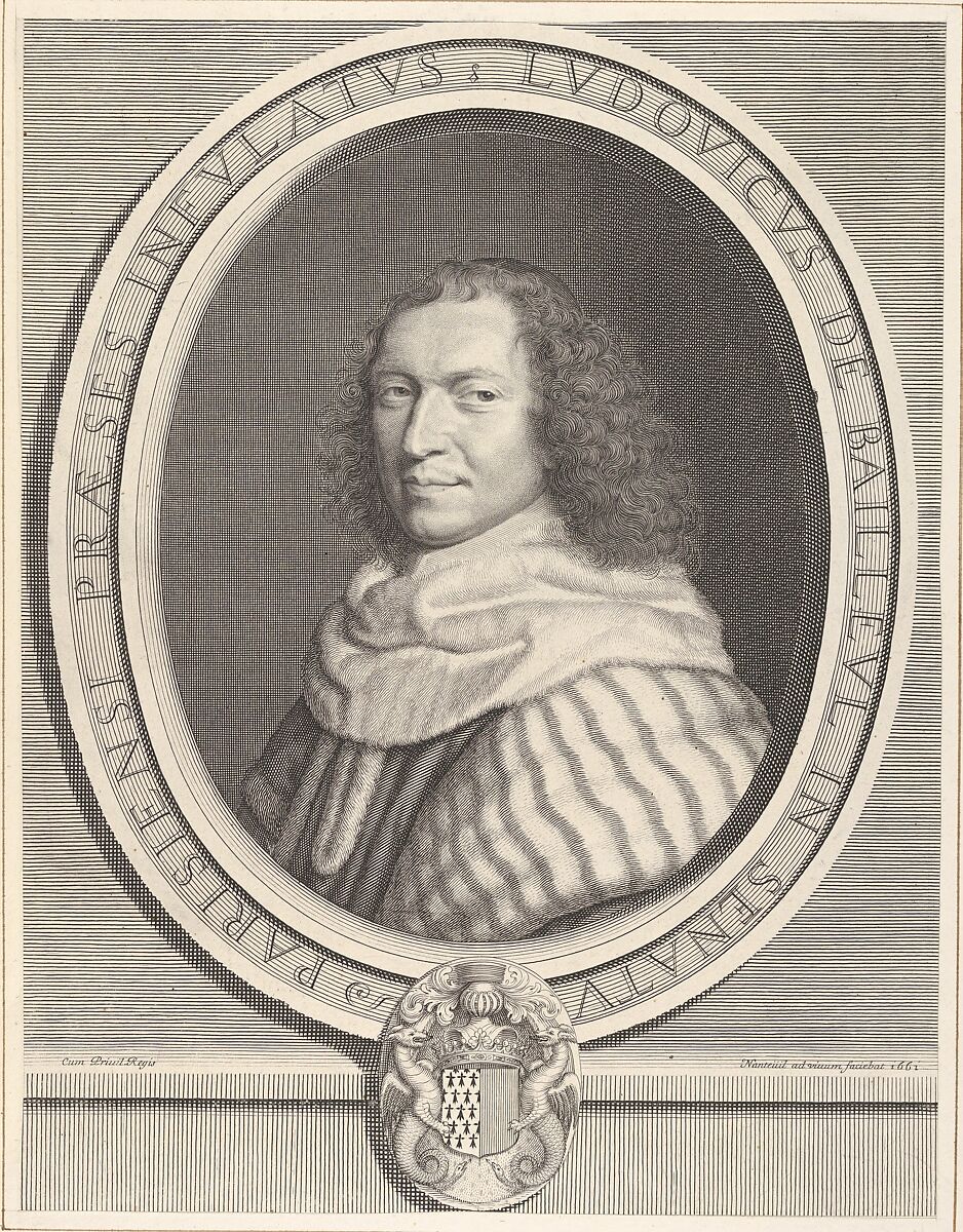 Louis-Dominique de Bailleul, Robert Nanteuil (French, Reims 1623–1678 Paris), Engraving; fifth state of seven (Petitjean & Wickert) 