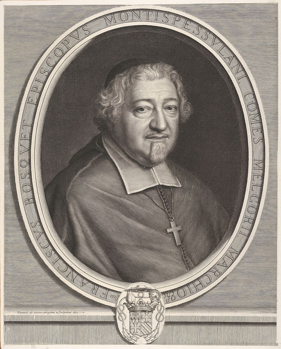 François Bosquet, Robert Nanteuil (French, Reims 1623–1678 Paris), Engraving 