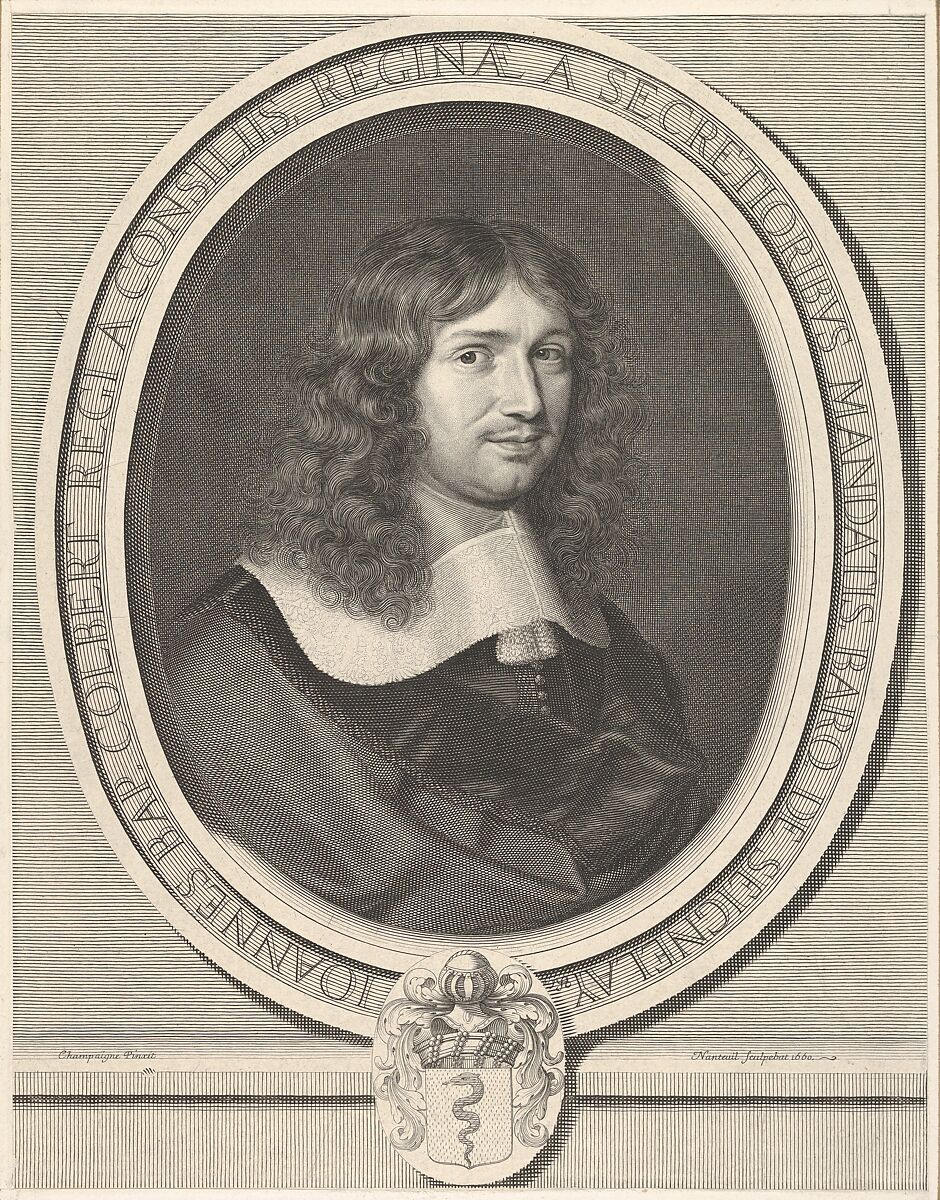 Jean-Baptiste Colbert, Robert Nanteuil (French, Reims 1623–1678 Paris), Engraving; second state of four (Petitjean & Wickert) 