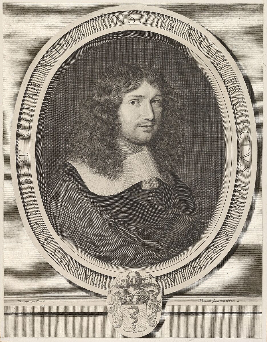 Jean-Baptiste Colbert, Robert Nanteuil (French, Reims 1623–1678 Paris), Engraving; third state of four (Petitjean & Wickert) 
