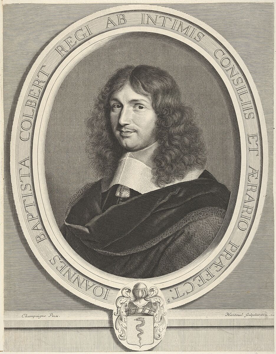 Jean-Baptiste Colbert, Robert Nanteuil (French, Reims 1623–1678 Paris), Engraving; first state of four [?] (Petitjean & Wickert) 