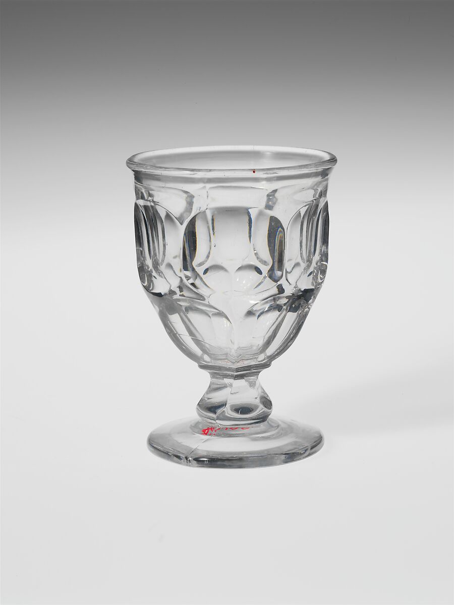 Egg Cup, Pressed glass, American 