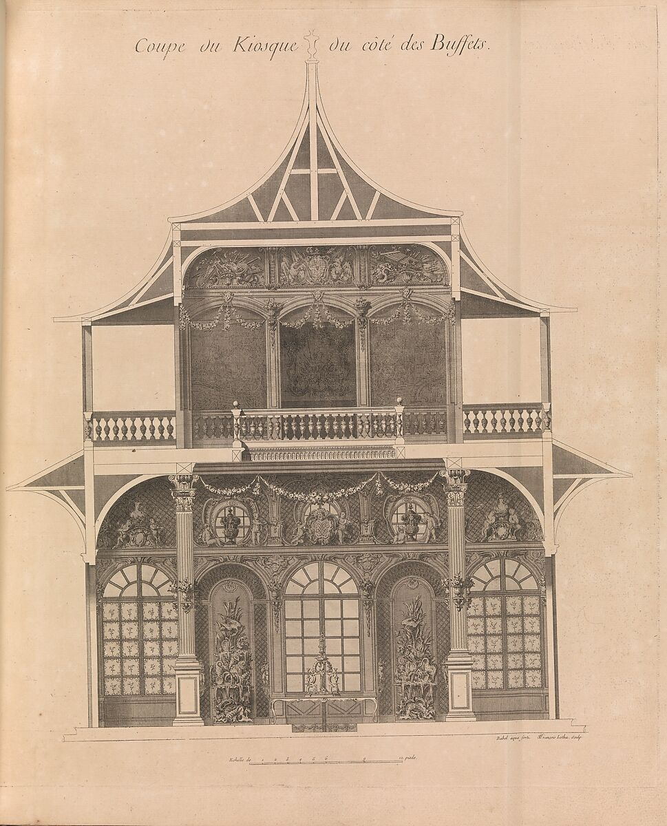 Recueil Des Plans, Élévations et Coupes Tant Géométrales qu'en Perspective Des Châteaux, Jardins, et Dépendances, Que Le Roy De Pologne Occupe en Lorraine..., Designed by Emmanuel Héré de Corny (French, Nancy 1705–1763 Lunéville), Engraving 