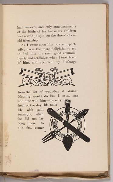 The Fair Abigail, from At the Ghost Hour series, Paul Heyse (German, 1830–1914), Illustrations: lithographs, color on title page
