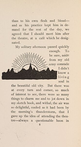 The Fair Abigail, from At the Ghost Hour series, Paul Heyse (German, 1830–1914), Illustrations: lithographs, color on title page