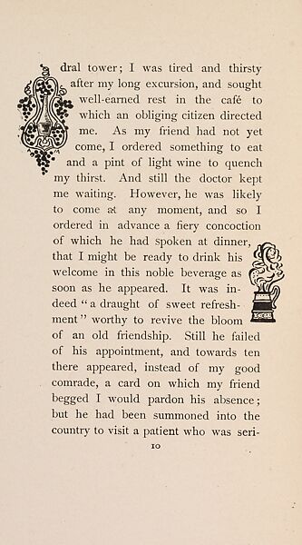 The Fair Abigail, from At the Ghost Hour series, Paul Heyse (German, 1830–1914), Illustrations: lithographs, color on title page