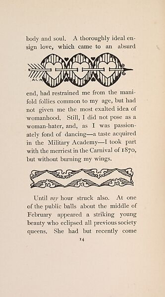 The Fair Abigail, from At the Ghost Hour series, Paul Heyse (German, 1830–1914), Illustrations: lithographs, color on title page