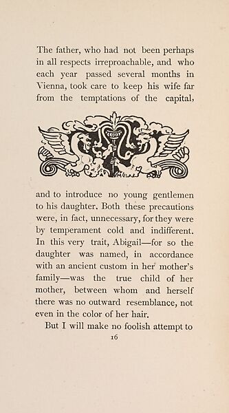 The Fair Abigail, from At the Ghost Hour series, Paul Heyse (German, 1830–1914), Illustrations: lithographs, color on title page