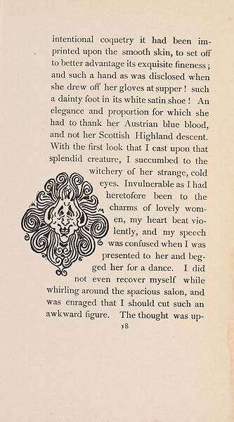 The Fair Abigail, from At the Ghost Hour series, Paul Heyse (German, 1830–1914), Illustrations: lithographs, color on title page