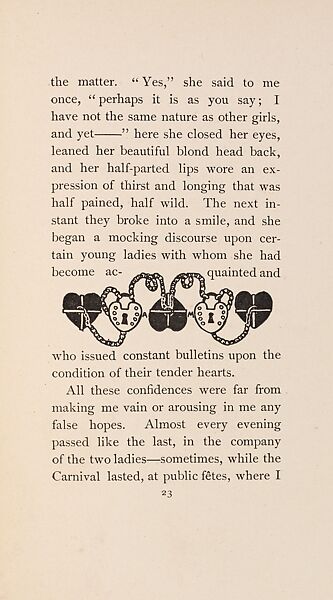 The Fair Abigail, from At the Ghost Hour series, Paul Heyse (German, 1830–1914), Illustrations: lithographs, color on title page