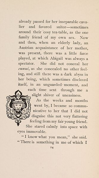 The Fair Abigail, from At the Ghost Hour series, Paul Heyse (German, 1830–1914), Illustrations: lithographs, color on title page