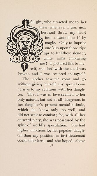 The Fair Abigail, from At the Ghost Hour series, Paul Heyse (German, 1830–1914), Illustrations: lithographs, color on title page