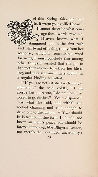 The Fair Abigail, from At the Ghost Hour series, Paul Heyse (German, 1830–1914), Illustrations: lithographs, color on title page
