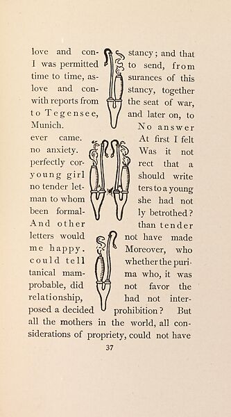 The Fair Abigail, from At the Ghost Hour series, Paul Heyse (German, 1830–1914), Illustrations: lithographs, color on title page