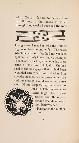 The Fair Abigail, from At the Ghost Hour series, Paul Heyse (German, 1830–1914), Illustrations: lithographs, color on title page