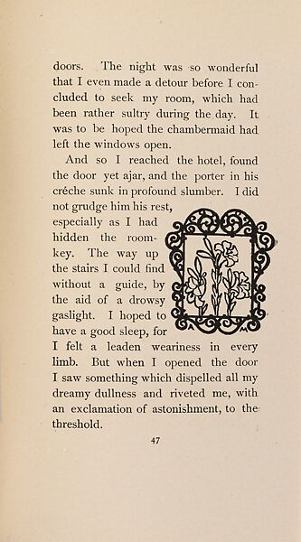The Fair Abigail, from At the Ghost Hour series, Paul Heyse (German, 1830–1914), Illustrations: lithographs, color on title page