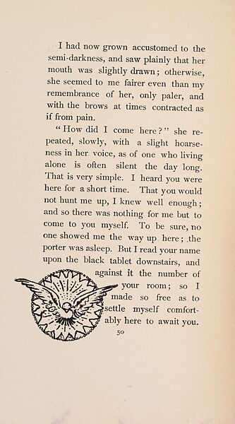 The Fair Abigail, from At the Ghost Hour series, Paul Heyse (German, 1830–1914), Illustrations: lithographs, color on title page