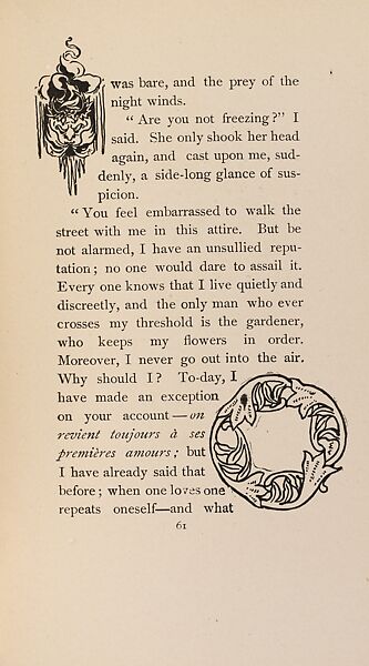 The Fair Abigail, from At the Ghost Hour series, Paul Heyse (German, 1830–1914), Illustrations: lithographs, color on title page