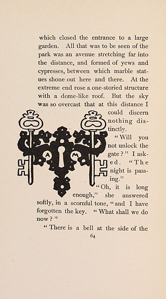 The Fair Abigail, from At the Ghost Hour series, Paul Heyse (German, 1830–1914), Illustrations: lithographs, color on title page