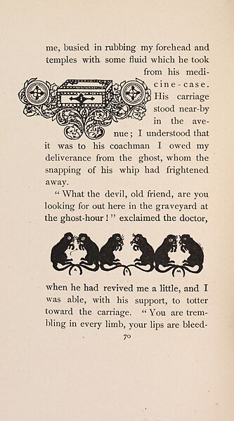 The Fair Abigail, from At the Ghost Hour series, Paul Heyse (German, 1830–1914), Illustrations: lithographs, color on title page