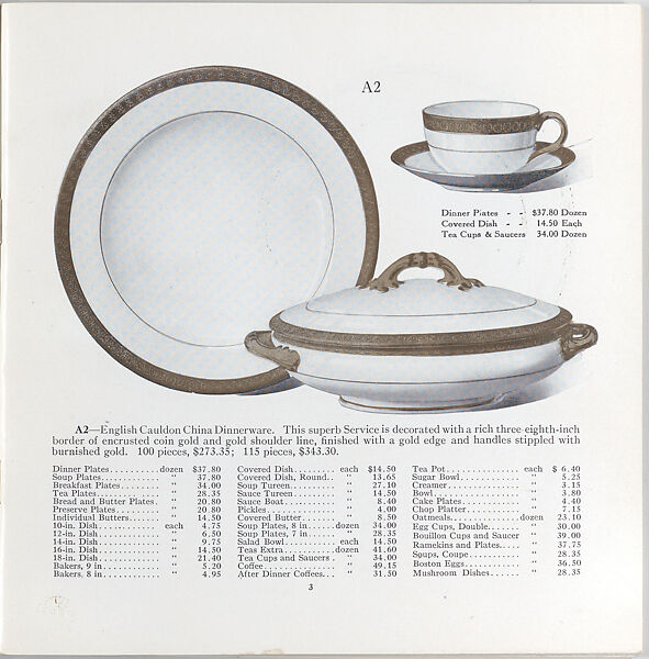 Illustrated price catalogue of fine china, crystal, artwares  and home furnishings, Higgins &amp; Seiter (New York, NY), Illustrations: photomechanical process