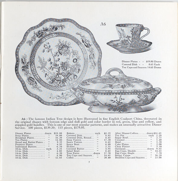Illustrated price catalogue of fine china, crystal, artwares  and home furnishings, Higgins &amp; Seiter (New York, NY), Illustrations: photomechanical process