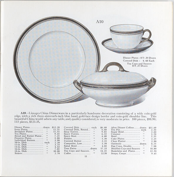 Illustrated price catalogue of fine china, crystal, artwares  and home furnishings, Higgins &amp; Seiter (New York, NY), Illustrations: photomechanical process