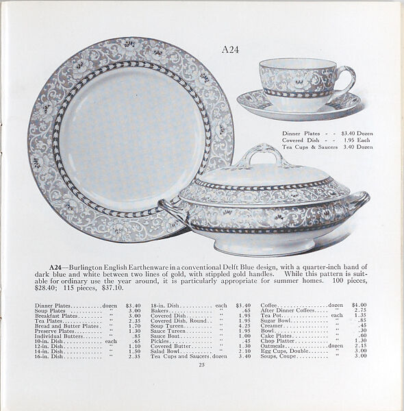 Illustrated price catalogue of fine china, crystal, artwares  and home furnishings, Higgins &amp; Seiter (New York, NY), Illustrations: photomechanical process