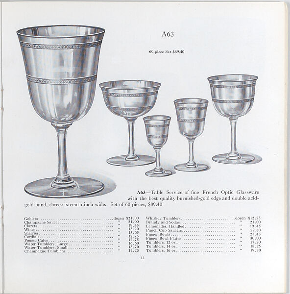 Illustrated price catalogue of fine china, crystal, artwares  and home furnishings, Higgins &amp; Seiter (New York, NY), Illustrations: photomechanical process