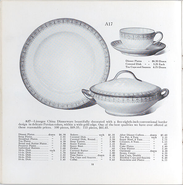 Illustrated price catalogue of fine china, crystal, artwares  and home furnishings, Higgins &amp; Seiter (New York, NY), Illustrations: photomechanical process