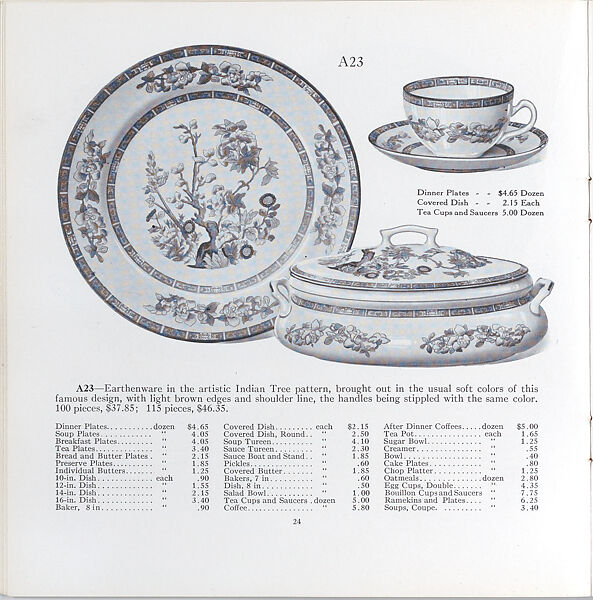 Illustrated price catalogue of fine china, crystal, artwares  and home furnishings, Higgins &amp; Seiter (New York, NY), Illustrations: photomechanical process