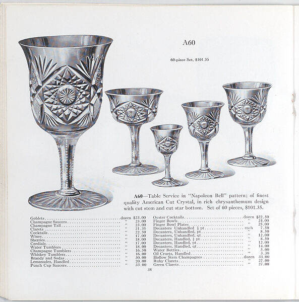 Illustrated price catalogue of fine china, crystal, artwares  and home furnishings, Higgins &amp; Seiter (New York, NY), Illustrations: photomechanical process