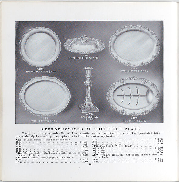 Illustrated price catalogue of fine china, crystal, artwares  and home furnishings, Higgins &amp; Seiter (New York, NY), Illustrations: photomechanical process
