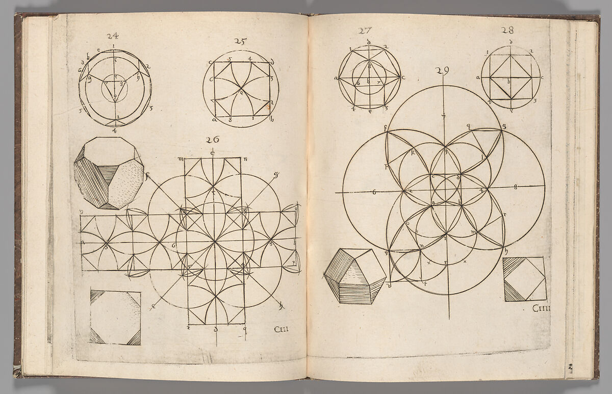 A True and Thorough Instruction in Geometry (Ein aigentliche und grundtliche anweysung in die Geometria), Augustin Hirschvogel (German, Nuremberg 1503–1553 Vienna), Etching