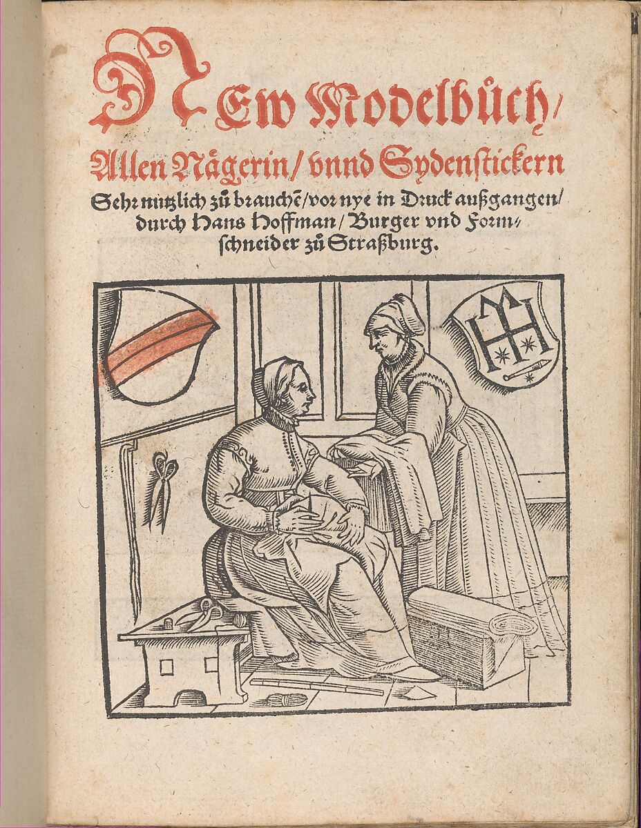 New Modelbüch allen Nägerin u. Sydenstickern, Hans Hoffman (German, active Strasbourg, 1556), Woodcut
