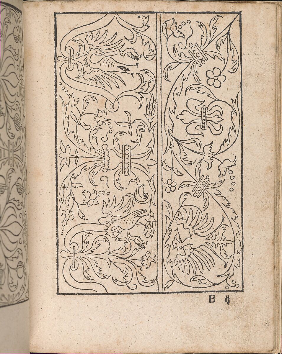 New Modelbüch allen Nägerin u. Sydenstickern, Hans Hoffman (German, active Strasbourg, 1556), Woodcut