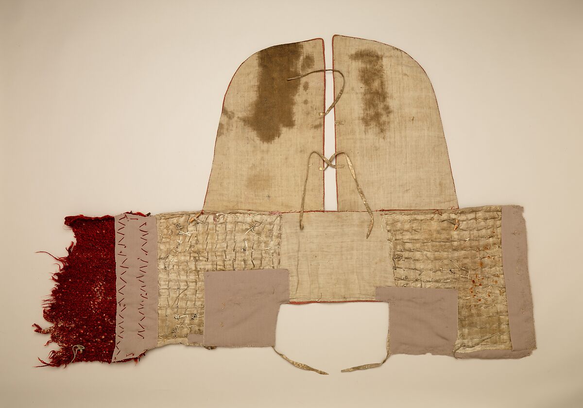 Crinet and Shoulder Defense for a Horse, Textile (wool, cotton), iron, leather, hair (yak), horn or wood, Western Tibetan