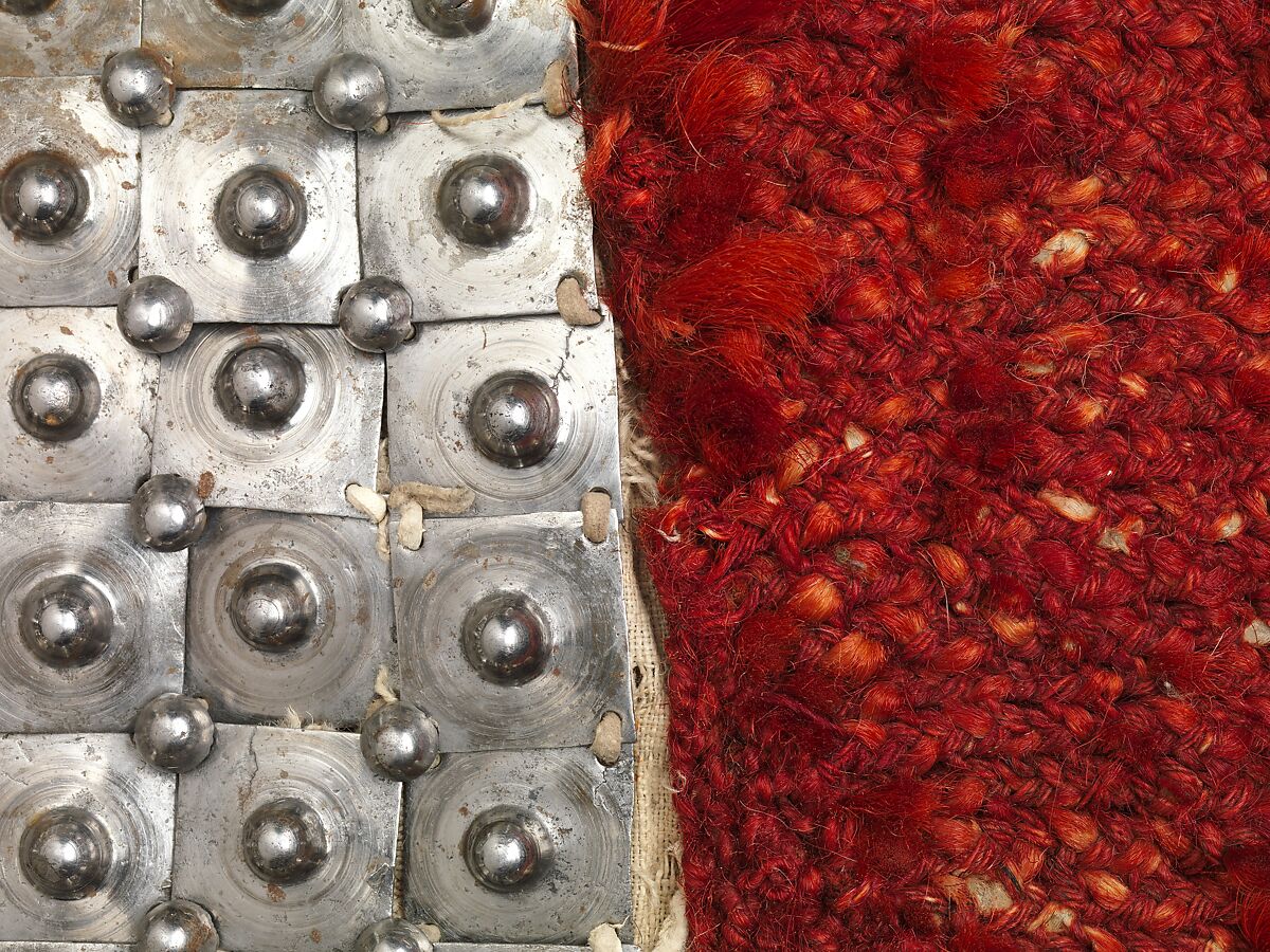 Crinet and Shoulder Defense for a Horse, Textile (wool, cotton), iron, leather, hair (yak), horn or wood, Western Tibetan